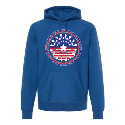 Holiday 4th Of July Gift Sunflower America Patriotic Gift Premium Hoodie