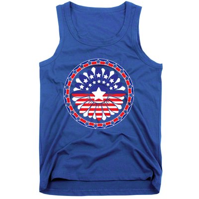 Holiday 4th Of July Gift Sunflower America Patriotic Gift Tank Top