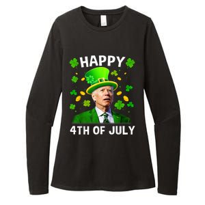 Happy 4th Of July Confused Funny Joe Biden St Patricks Day Womens CVC Long Sleeve Shirt