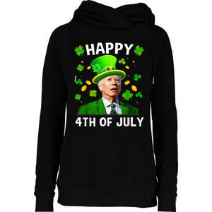 Happy 4th Of July Confused Funny Joe Biden St Patricks Day Womens Funnel Neck Pullover Hood