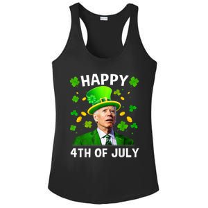 Happy 4th Of July Confused Funny Joe Biden St Patricks Day Ladies PosiCharge Competitor Racerback Tank