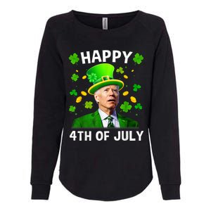 Happy 4th Of July Confused Funny Joe Biden St Patricks Day Womens California Wash Sweatshirt