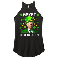 Happy 4th Of July Confused Funny Joe Biden St Patricks Day Women's Perfect Tri Rocker Tank