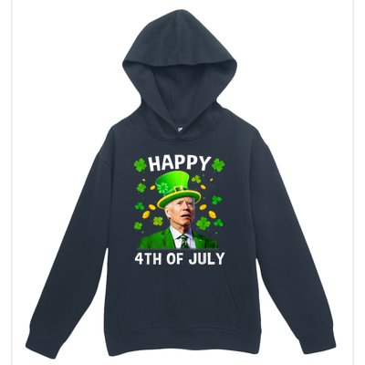 Happy 4th Of July Confused Funny Joe Biden St Patricks Day Urban Pullover Hoodie