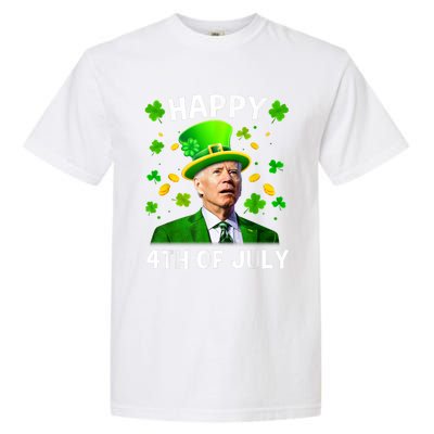 Happy 4th Of July Confused Funny Joe Biden St Patricks Day Garment-Dyed Heavyweight T-Shirt