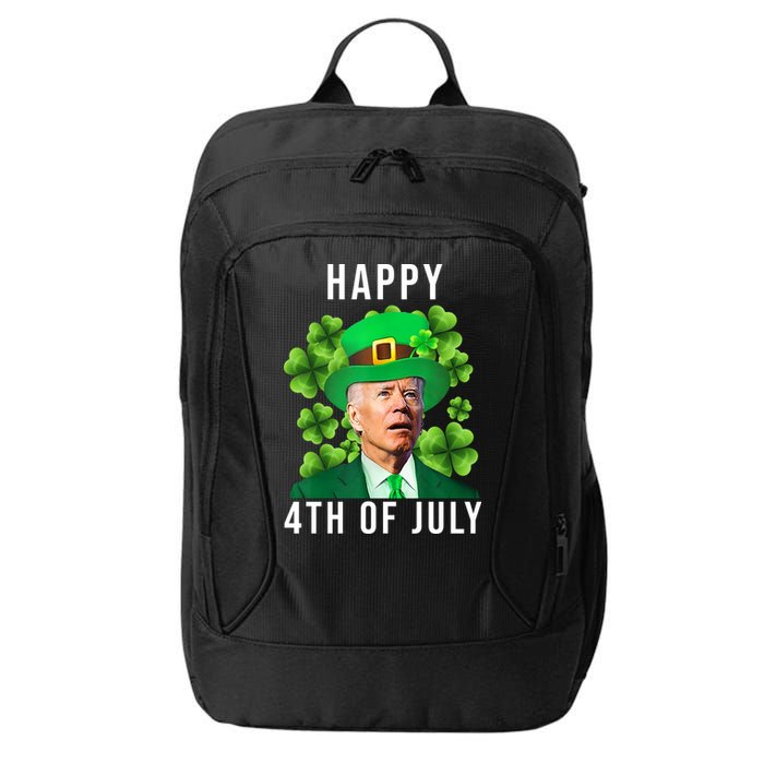 Happy 4th Of July Joe Biden Funny St Patrick's Day City Backpack