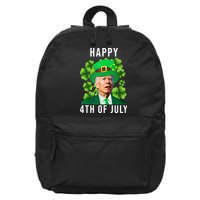 Happy 4th Of July Joe Biden Funny St Patrick's Day 16 in Basic Backpack