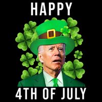 Happy 4th Of July Joe Biden Funny St Patrick's Day 16 in Basic Backpack