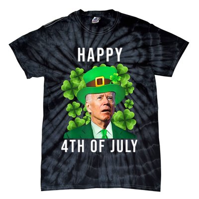 Happy 4th Of July Joe Biden Funny St Patrick's Day Tie-Dye T-Shirt