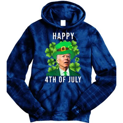 Happy 4th Of July Joe Biden Funny St Patrick's Day Tie Dye Hoodie