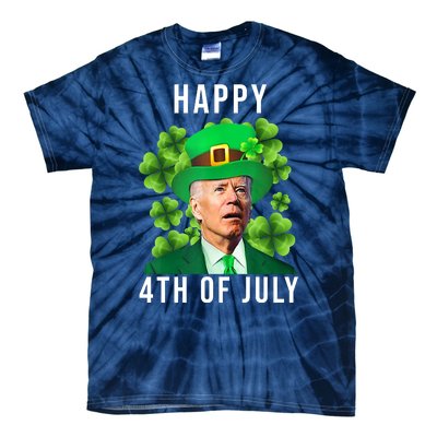 Happy 4th Of July Joe Biden Funny St Patrick's Day Tie-Dye T-Shirt