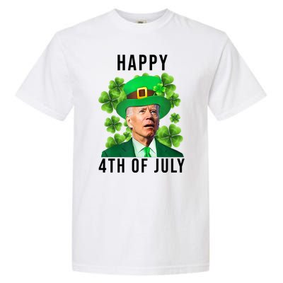 Happy 4th Of July Joe Biden Funny St Patrick's Day Garment-Dyed Heavyweight T-Shirt