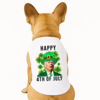 Happy 4th Of July Joe Biden Funny St Patrick's Day Doggie Tank