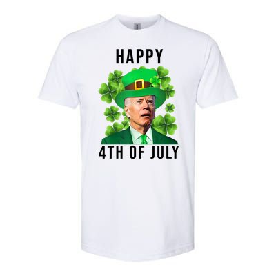 Happy 4th Of July Joe Biden Funny St Patrick's Day Softstyle CVC T-Shirt