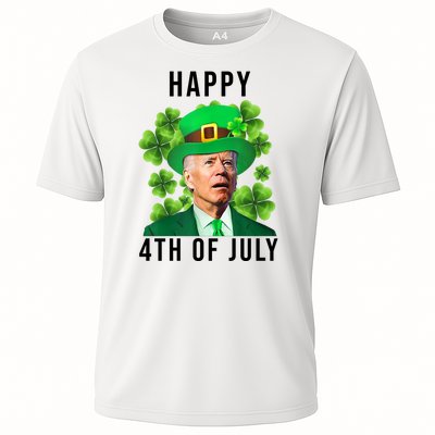 Happy 4th Of July Joe Biden Funny St Patrick's Day Cooling Performance Crew T-Shirt