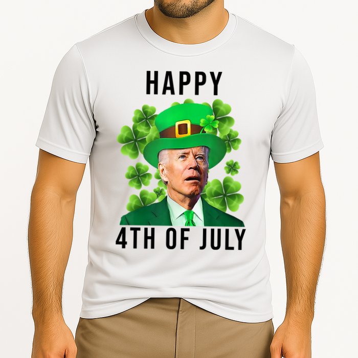 Happy 4th Of July Joe Biden Funny St Patrick's Day Performance Shirt