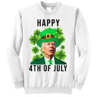 Happy 4th Of July Joe Biden Funny St Patrick's Day Sweatshirt
