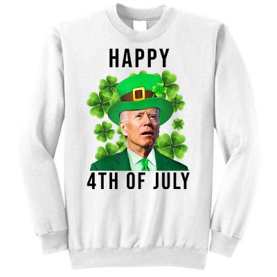 Happy 4th Of July Joe Biden Funny St Patrick's Day Sweatshirt