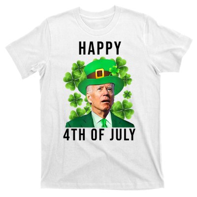 Happy 4th Of July Joe Biden Funny St Patrick's Day T-Shirt