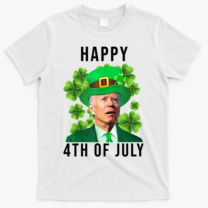 Happy 4th Of July Joe Biden Funny St Patrick's Day T-Shirt