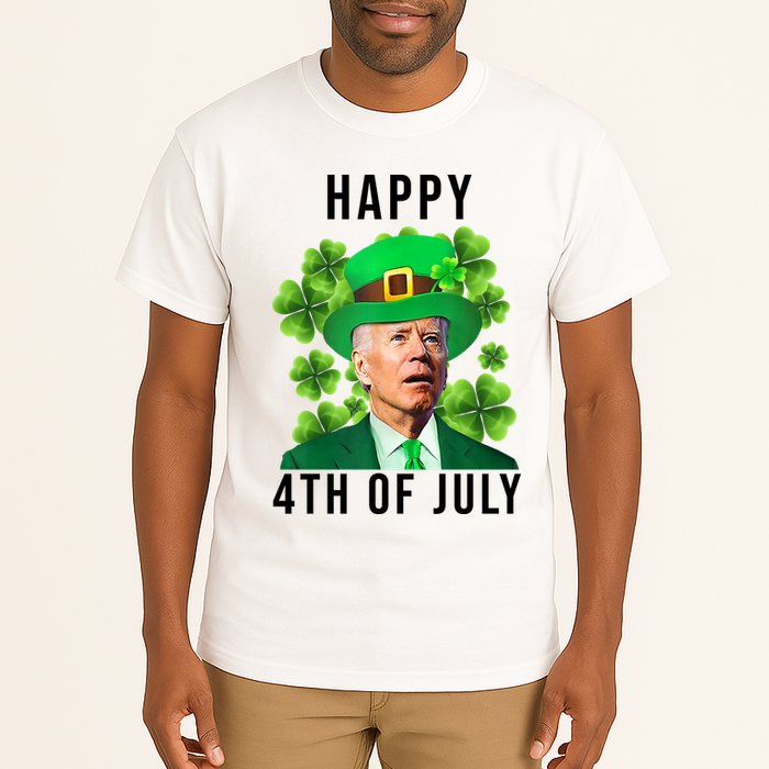 Happy 4th Of July Joe Biden Funny St Patrick's Day Tall T-Shirt