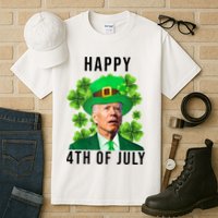 Happy 4th Of July Joe Biden Funny St Patrick's Day Tall T-Shirt