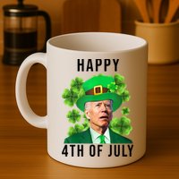 Happy 4th Of July Joe Biden Funny St Patrick's Day Mug