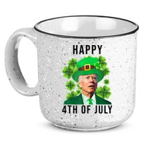 Happy 4th Of July Joe Biden Funny St Patrick's Day 15oz Campfire Ceramic Mug