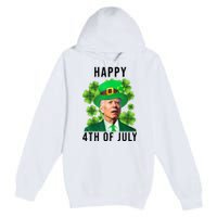 Happy 4th Of July Joe Biden Funny St Patrick's Day Premium Pullover Hoodie