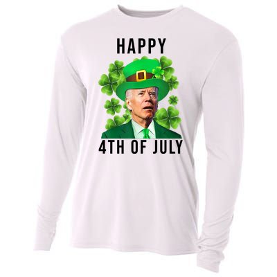 Happy 4th Of July Joe Biden Funny St Patrick's Day Cooling Performance Long Sleeve Crew