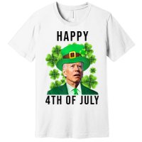 Happy 4th Of July Joe Biden Funny St Patrick's Day Premium T-Shirt
