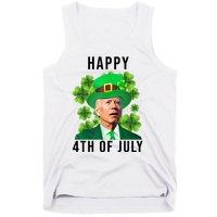 Happy 4th Of July Joe Biden Funny St Patrick's Day Tank Top