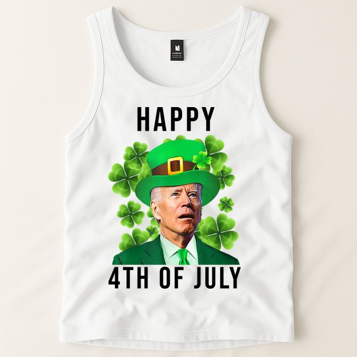 Happy 4th Of July Joe Biden Funny St Patrick's Day Tank Top