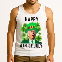 Happy 4th Of July Joe Biden Funny St Patrick's Day Tank Top