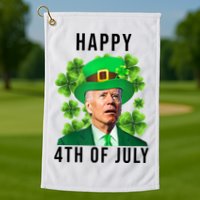 Happy 4th Of July Joe Biden Funny St Patrick's Day Golf Towel