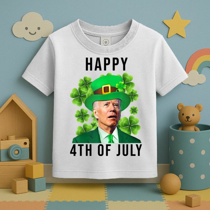 Happy 4th Of July Joe Biden Funny St Patrick's Day Toddler T-Shirt