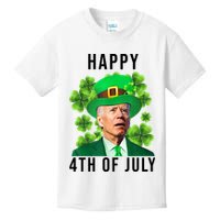 Happy 4th Of July Joe Biden Funny St Patrick's Day Kids T-Shirt