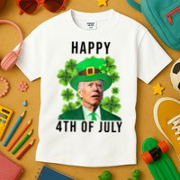 Happy 4th Of July Joe Biden Funny St Patrick's Day Kids T-Shirt