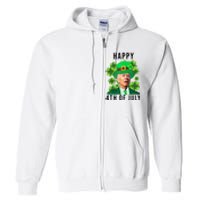 Happy 4th Of July Joe Biden Funny St Patrick's Day Full Zip Hoodie