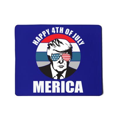 Happy 4th Of July Merica From Trump Gift Mousepad