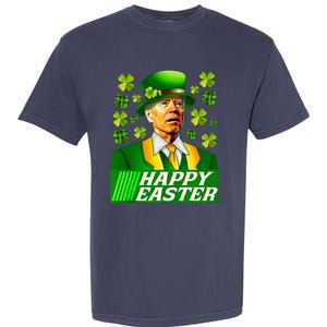 Happy 4th Of Easter Joe Biden St Patricks Day Leprechaun Garment-Dyed Heavyweight T-Shirt