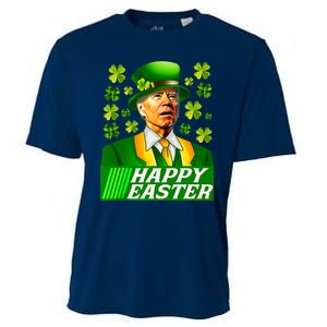 Happy 4th Of Easter Joe Biden St Patricks Day Leprechaun Cooling Performance Crew T-Shirt