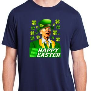 Happy 4th Of Easter Joe Biden St Patricks Day Leprechaun Adult ChromaSoft Performance T-Shirt