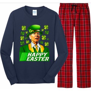 Happy 4th Of Easter Joe Biden St Patricks Day Leprechaun Long Sleeve Pajama Set