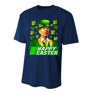 Happy 4th Of Easter Joe Biden St Patricks Day Leprechaun Performance Sprint T-Shirt