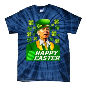 Happy 4th Of Easter Joe Biden St Patricks Day Leprechaun Tie-Dye T-Shirt