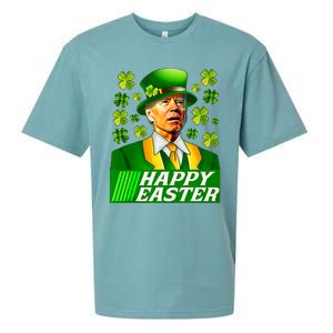 Happy 4th Of Easter Joe Biden St Patricks Day Leprechaun Sueded Cloud Jersey T-Shirt