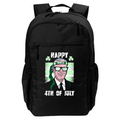 Happy 4th Of July Funny St. Patrick's Day Biden USA Flag Irish Backpack