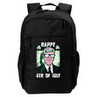 Happy 4th Of July Funny St. Patrick's Day Biden USA Flag Irish Backpack