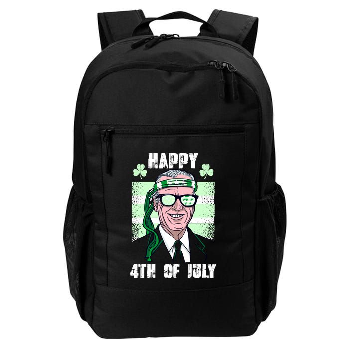 Happy 4th Of July Funny St. Patrick's Day Biden USA Flag Irish Backpack